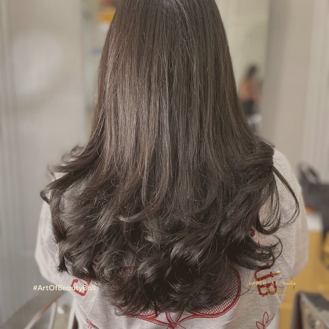 Deep conditioning hair treatment at Art of Beauty Studio Bali in Seminyak