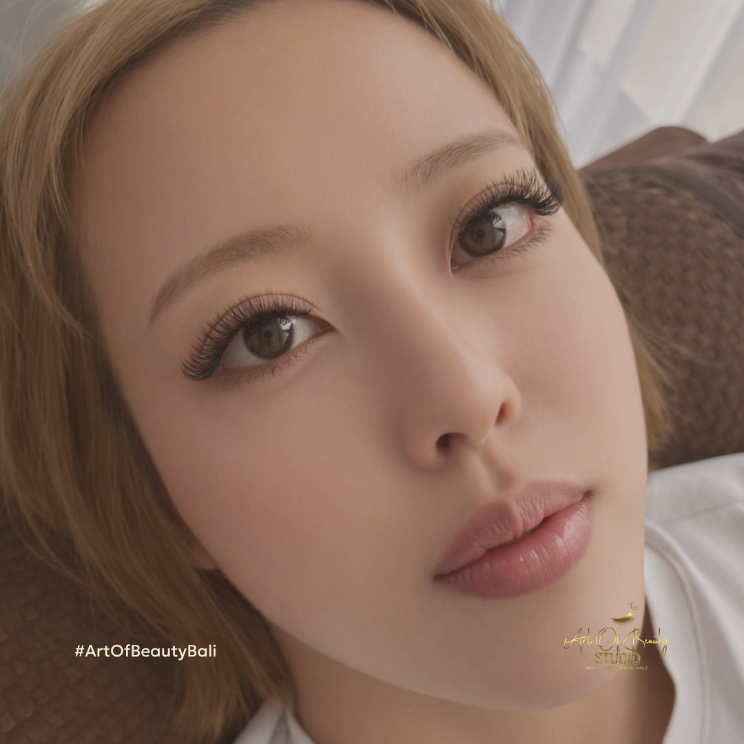 Professional eyelash extensions at Art of Beauty Studio Bali in Seminyak