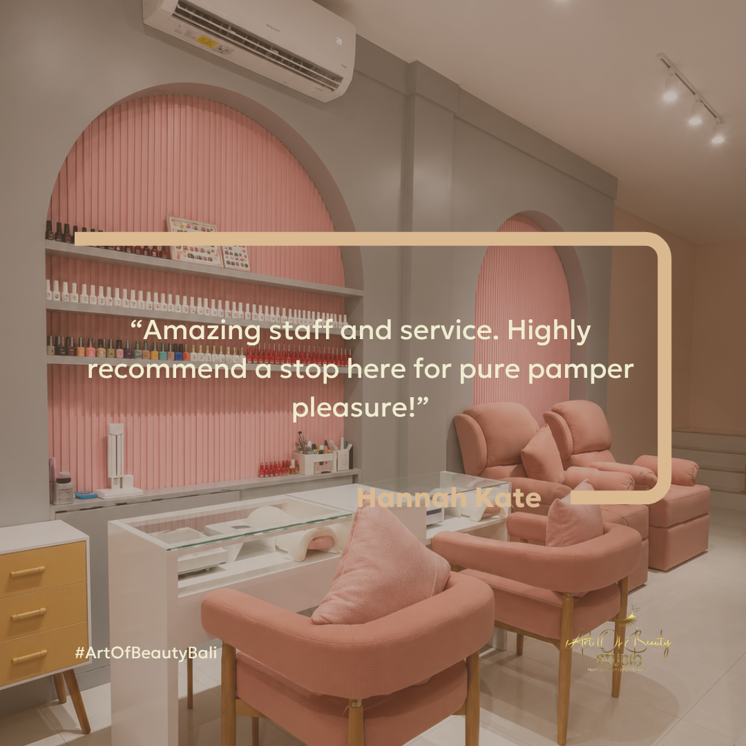 Luxury beauty salon interior at Art of Beauty Studio Bali in Seminyak