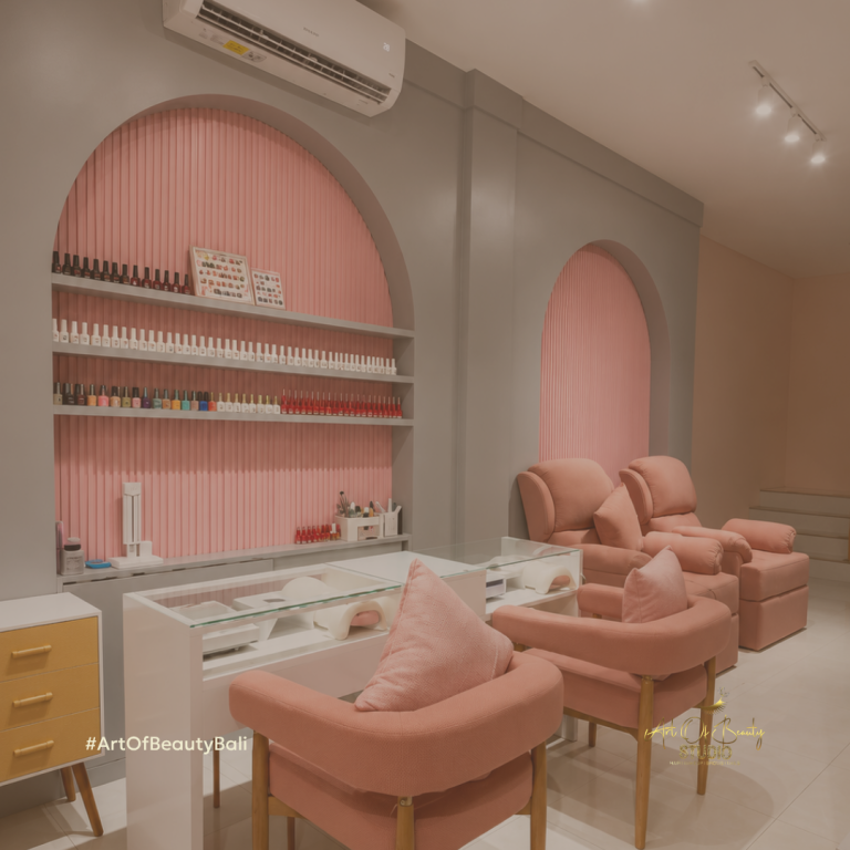 Luxury beauty salon interior at Art of Beauty Studio Bali in Seminyak